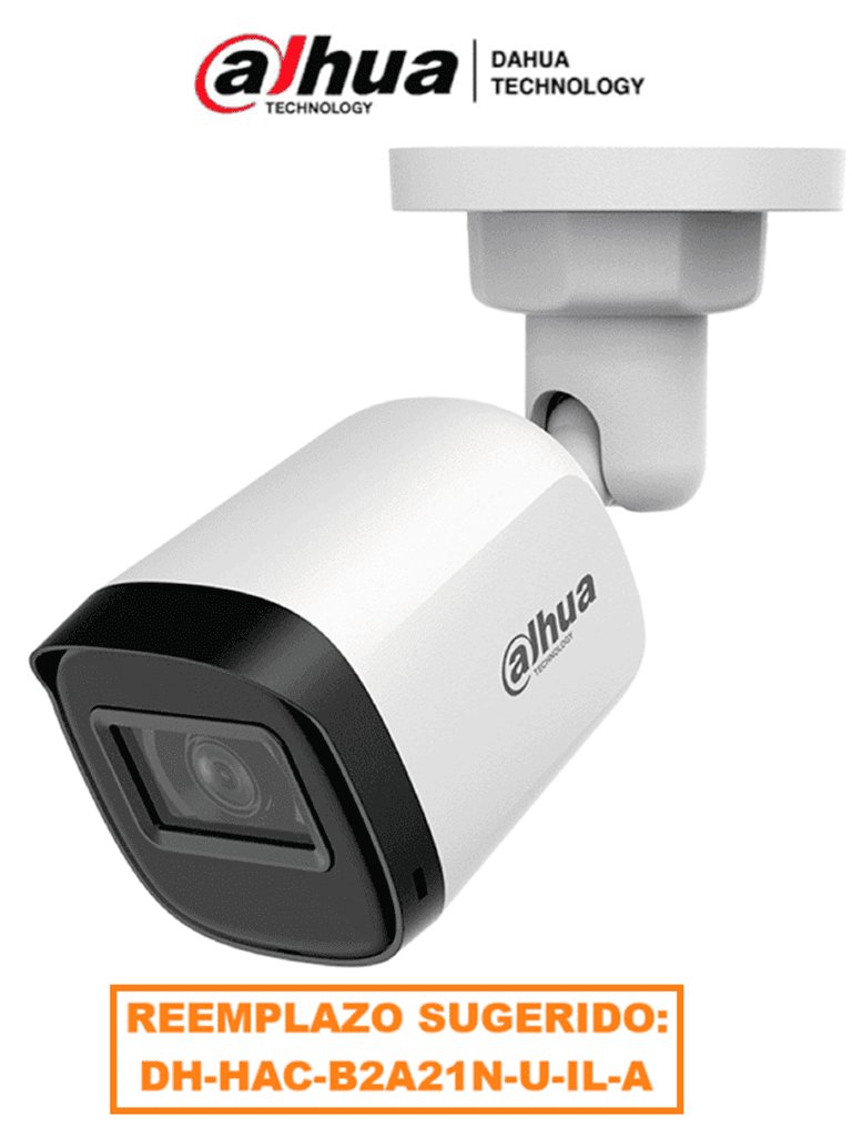 DAHUA HAC-B2A21N-U-0360B - Cámara Bullet de 2 Megapixeles/ 1080p / Lente de 3.6mm/ 80 Grados de Apertura/ Visión Nocturna de 30 mts/ Metálica/ IP67/ Soporta CVI/TVI/AHD/CVBS/ menú OSD para Configuración DAHUA HAC-B2A21N-U-0360B - Cámara Bullet de 2 Megapixeles/ 1080p / Lente de 3.6mm/ 80 Grados de Apertura/ Visión Nocturna de 30 mts/ Metálica/ IP67/ Soporta CVI/TVI/AHD/CVBS/ menú OSD para Configuración